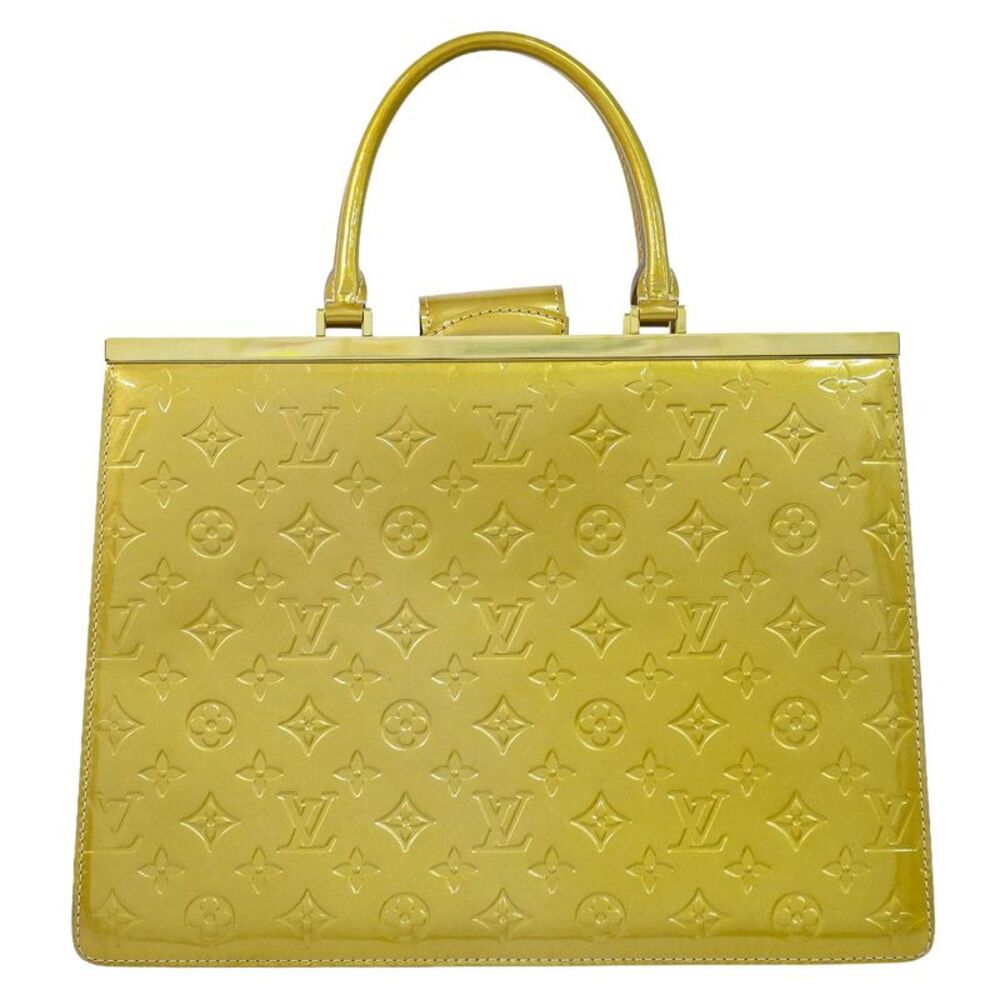 Louis Vuitton Deesse Monogram Vernis Beige Leather Handbag